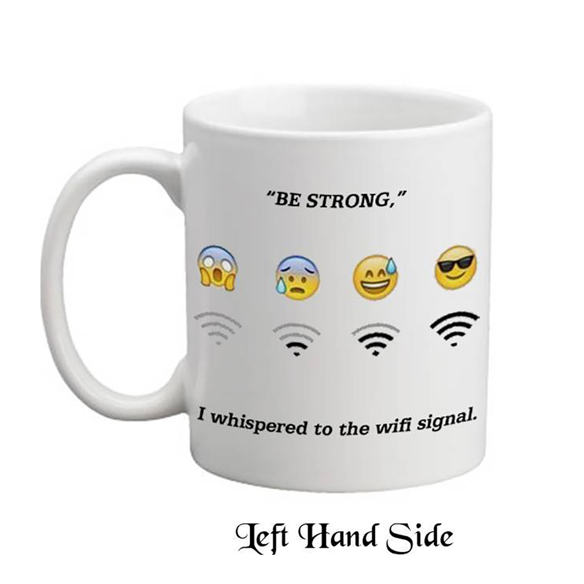 Personalised Mug Gift - Need Wifi Emoji Mug