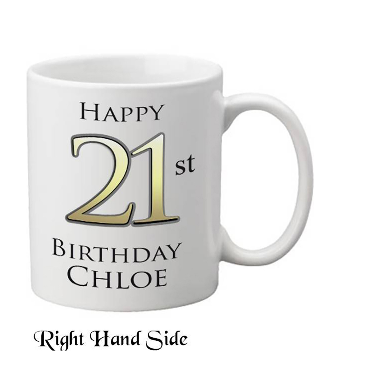 Personalised Birthday Mug Gift - Happy 21st Birthday