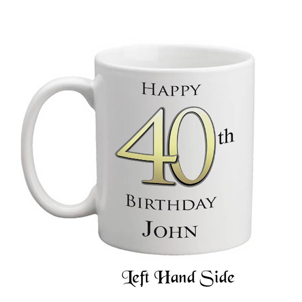 Personalised Birthday Mug Gift - Happy 40th Birthday