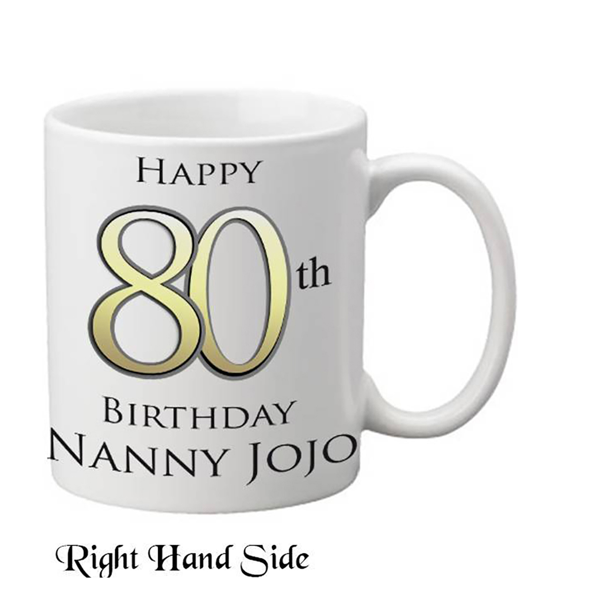 Personalised Birthday Mug Gift - Happy 80th Birthday