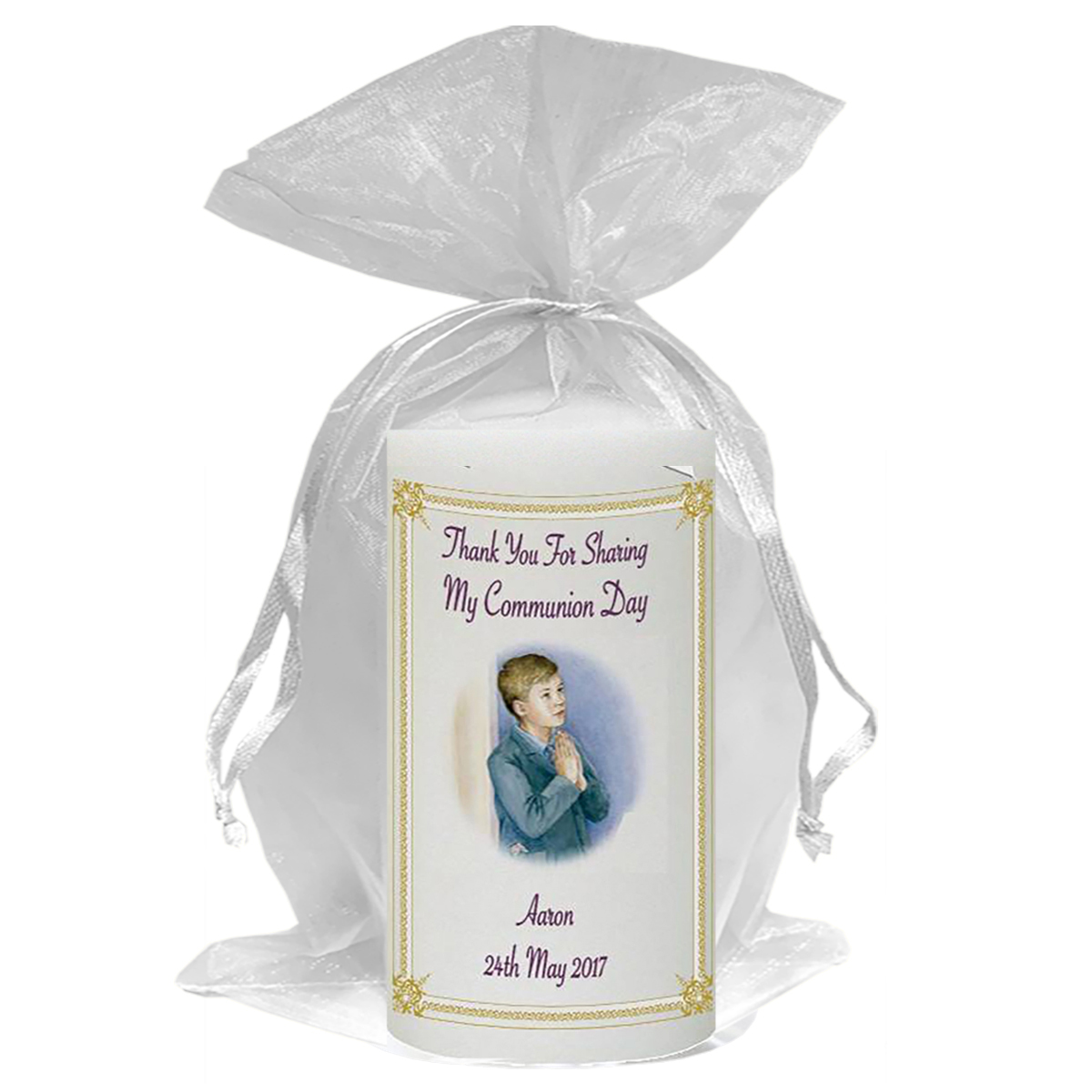 Personalised 1st Holy Communion Favour - Boy Praying