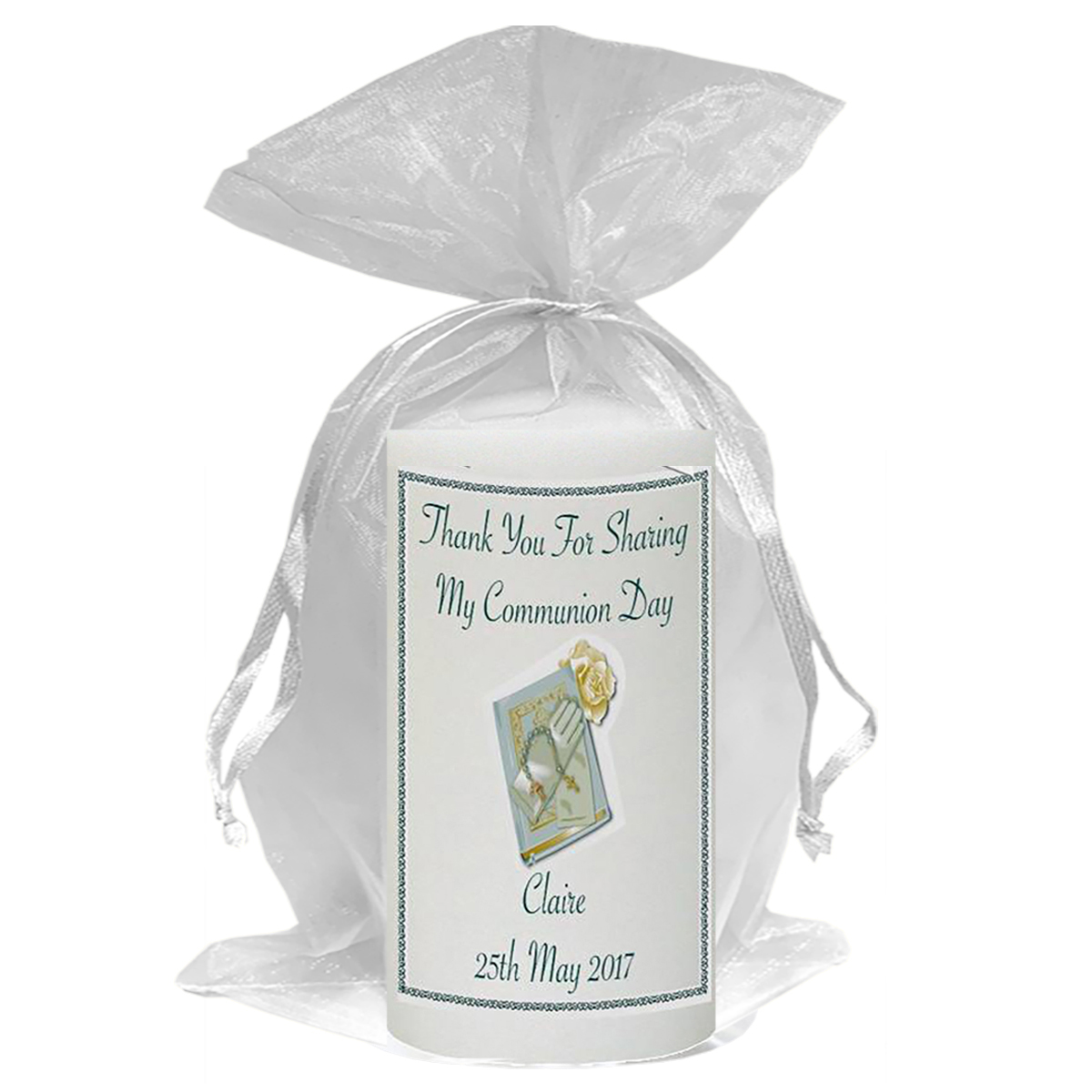 Personalised 1st Holy Communion Favour - Bible & Gloves