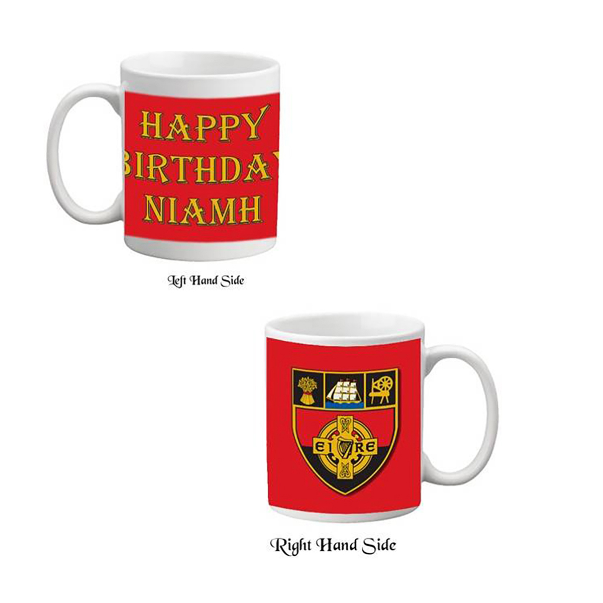 Personalised Mug Gift - Down (Happy Birthday)