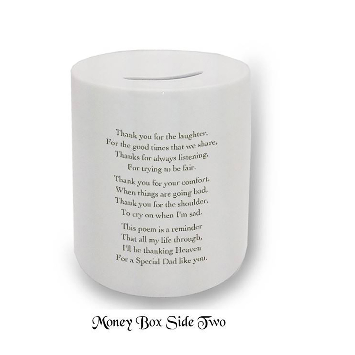 Fathers Day Personalised Money Box Gift - A Parchment with Photo