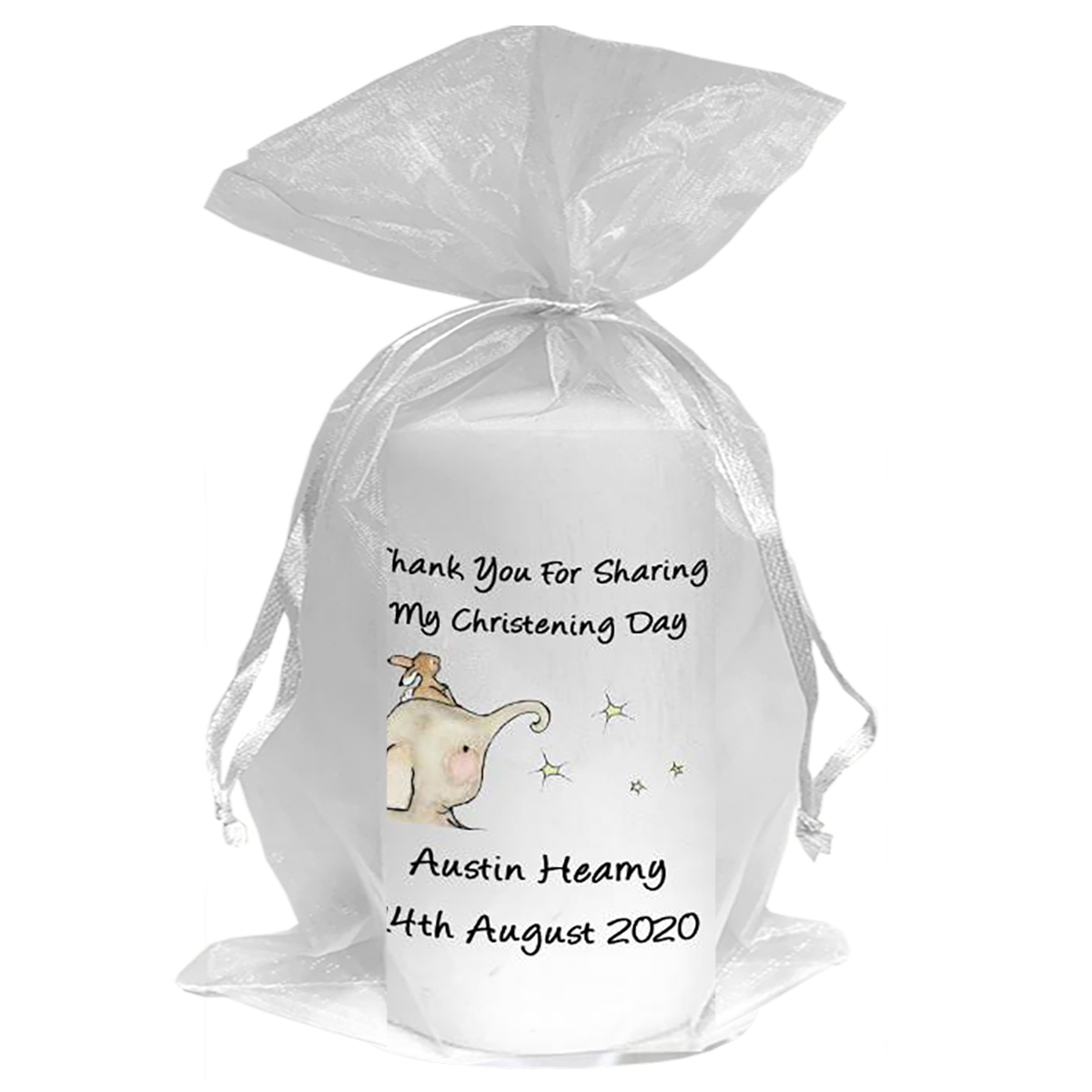 Thank you Christening Favour - Ellie Elephant