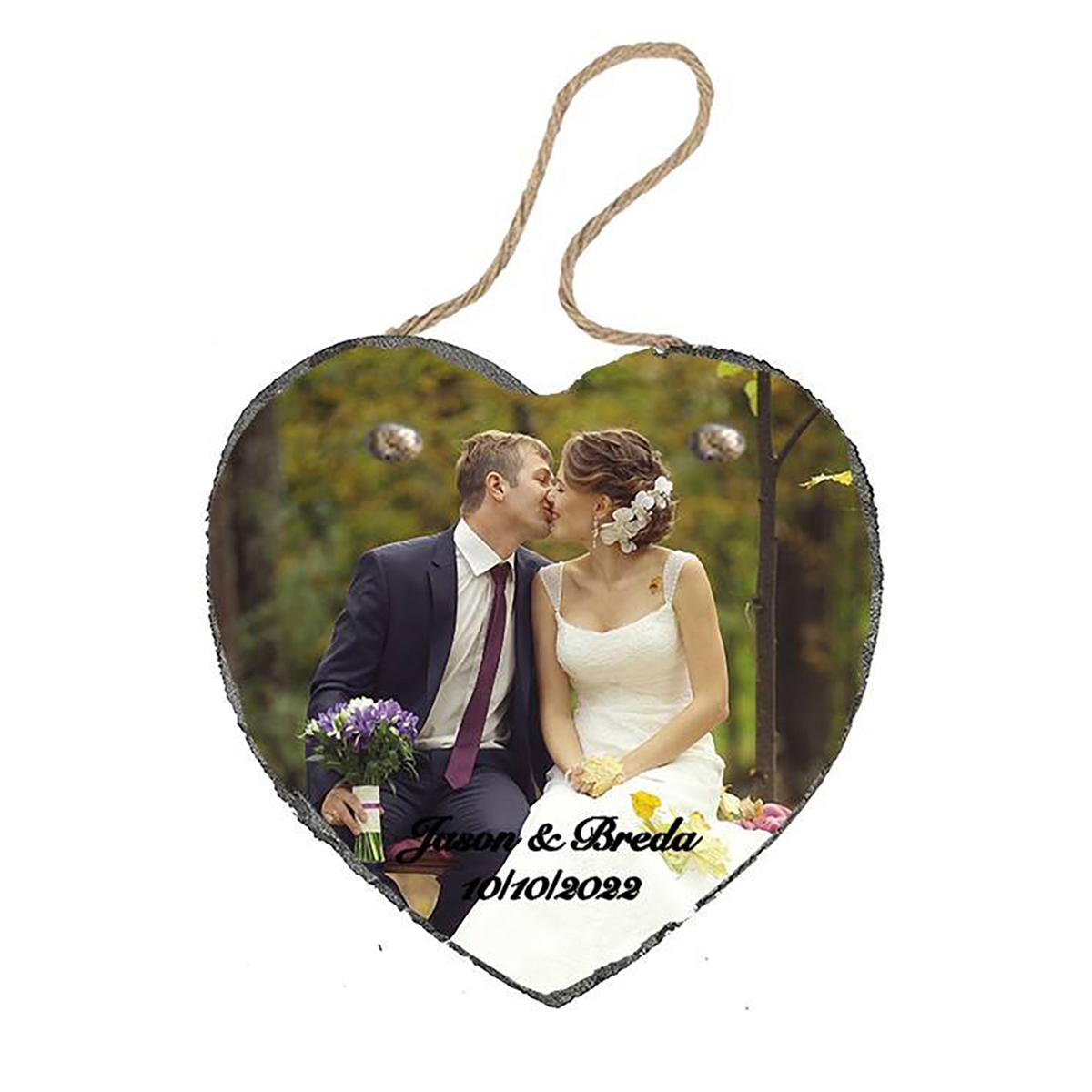 Personalised Photo - Hanging Rope Slate