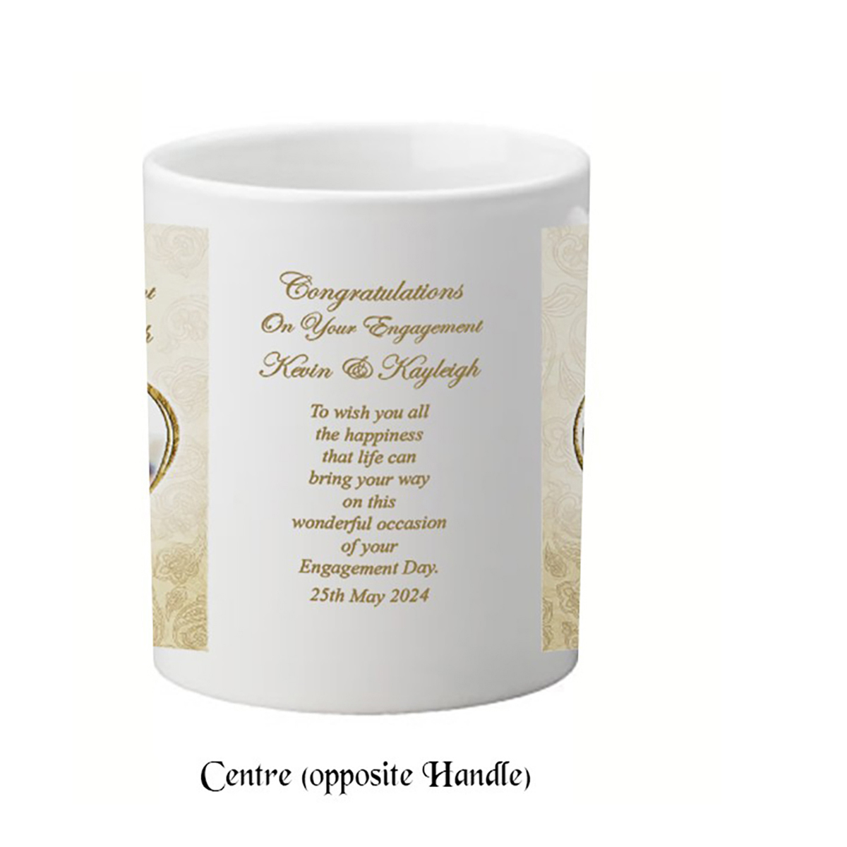 Personalised Mug Gift - Ornate heart with Photo