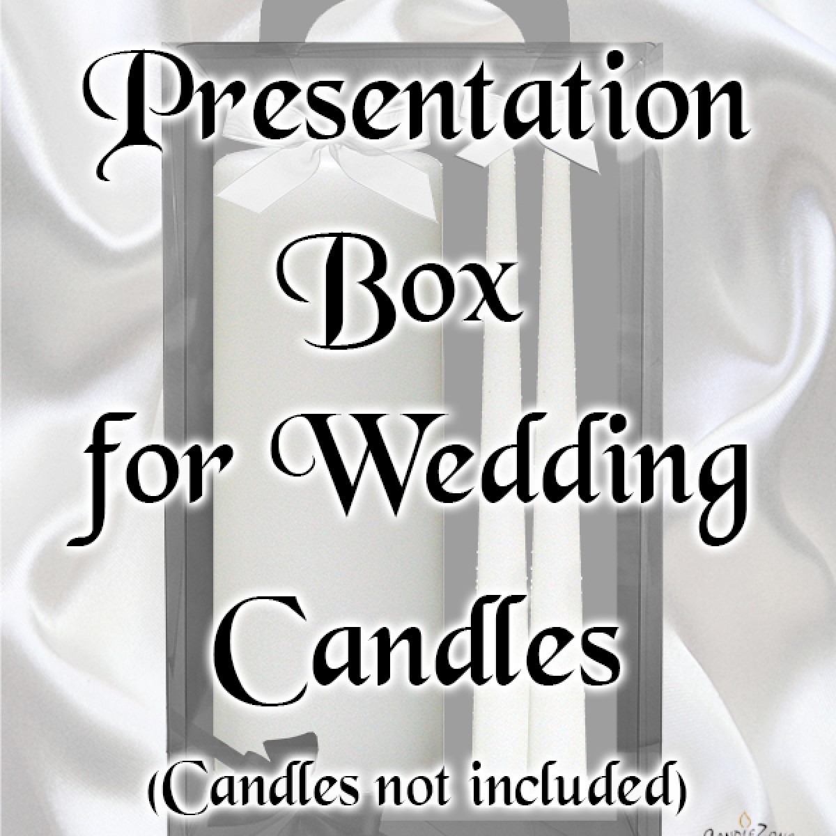 Acetate Wedding Box (does not include candles)