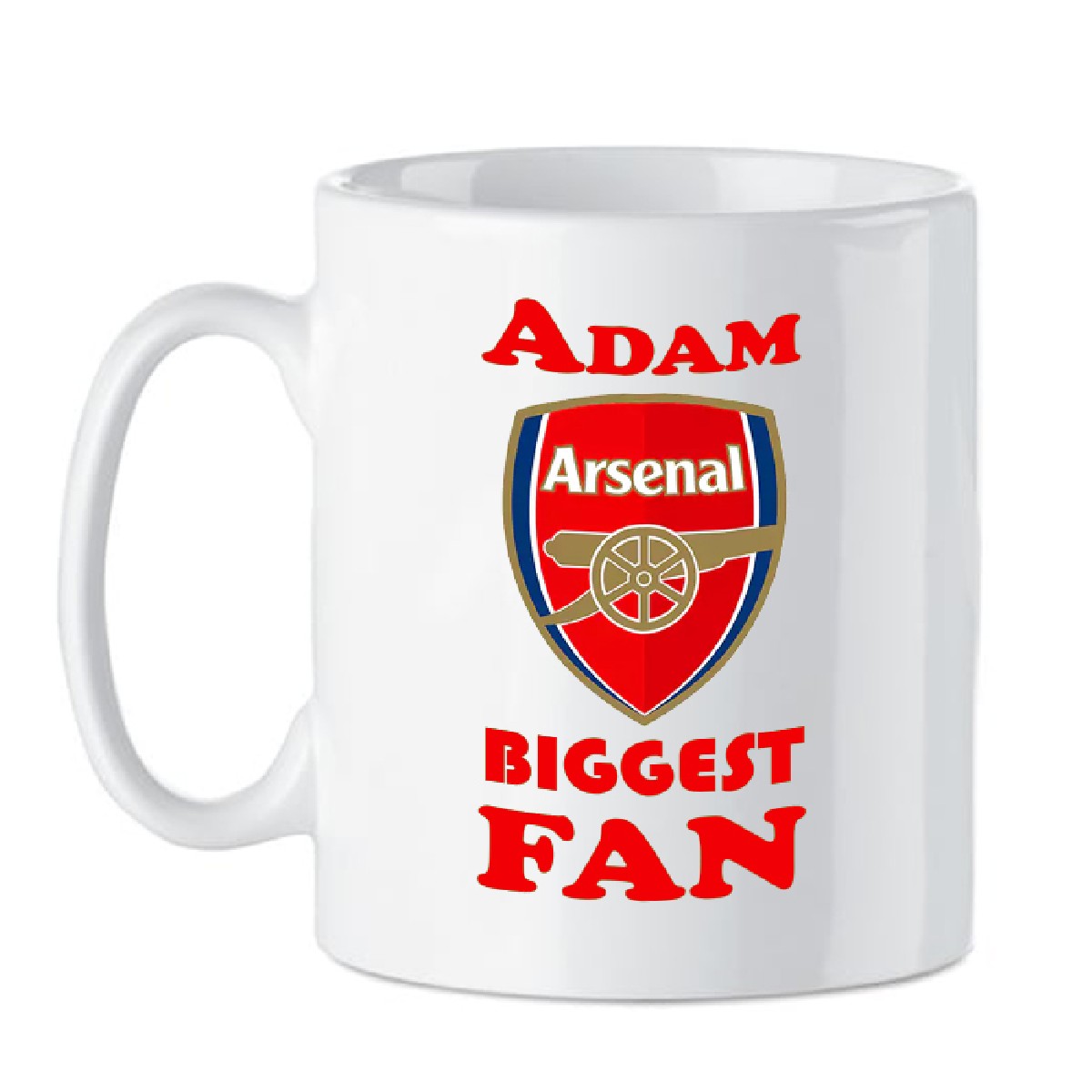 Personalised County Mug Gift - Arsenal Biggest Fan