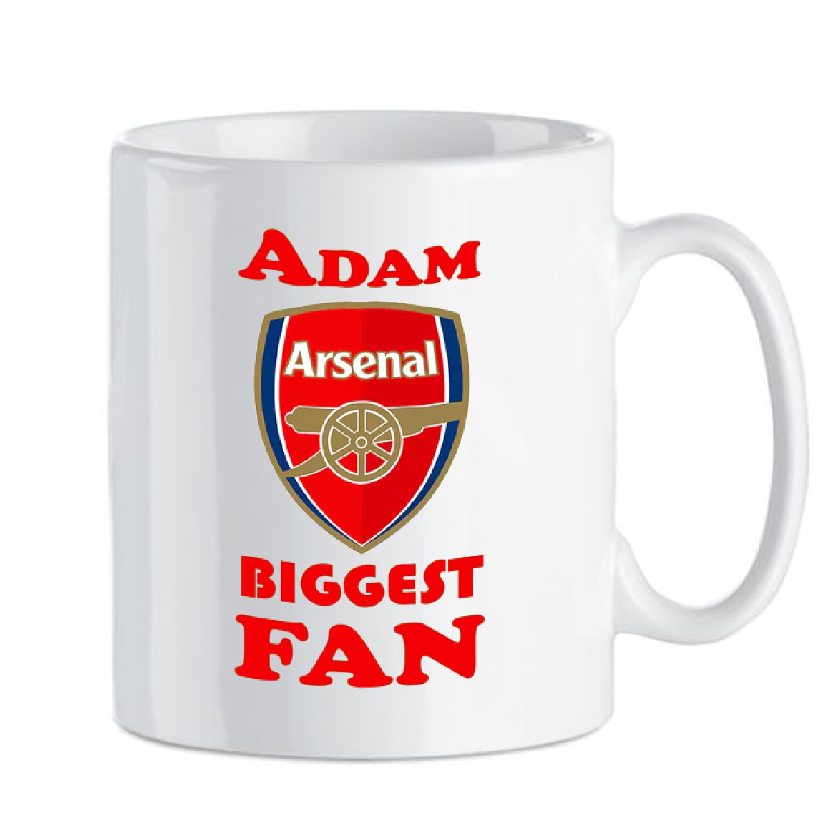 Personalised County Mug Gift - Arsenal Biggest Fan