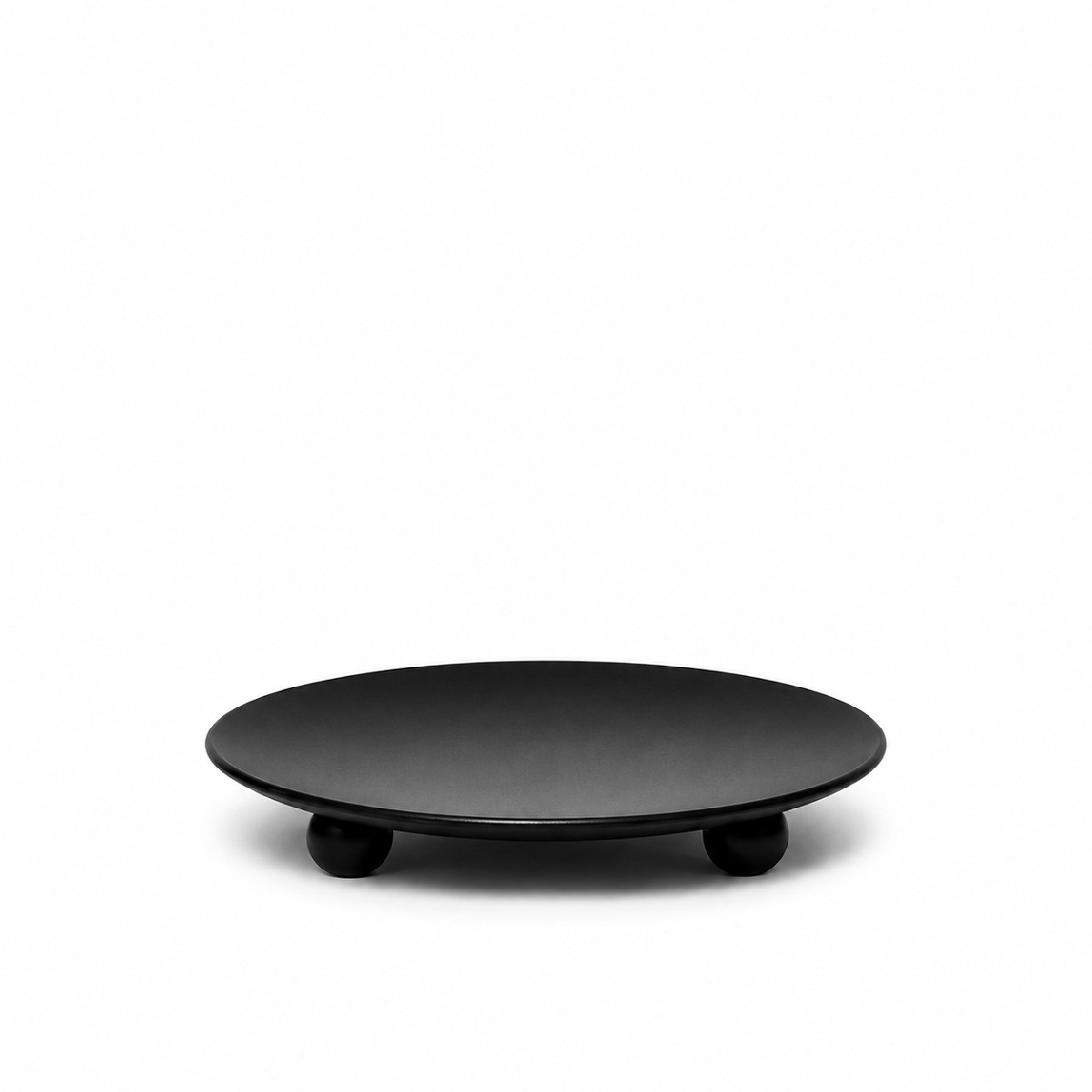 Candle Stand - Saucer Candle Stand for 9 inch Candle Black