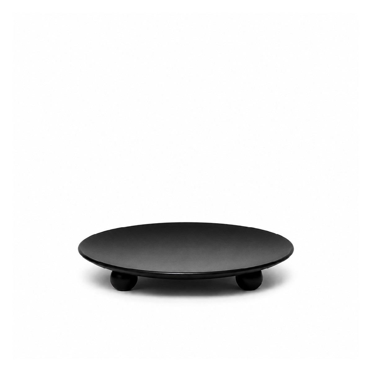 Candle Stand - Saucer Candle Stand for 6 inch Candle Black
