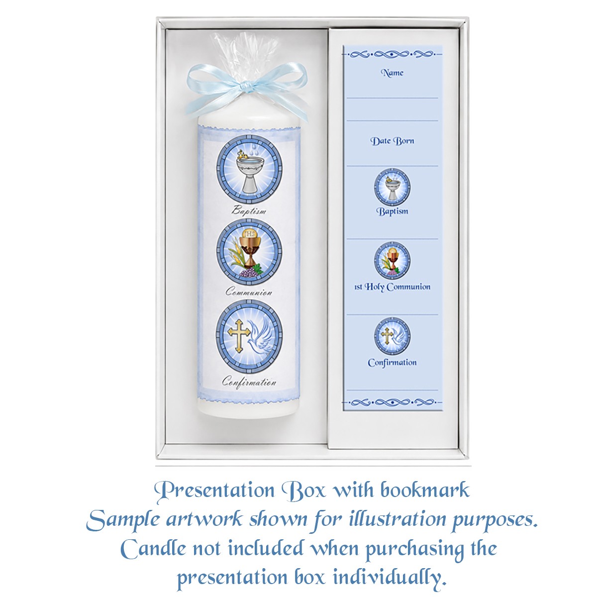 Acetate 9inch Presentation Box (does not include candle)