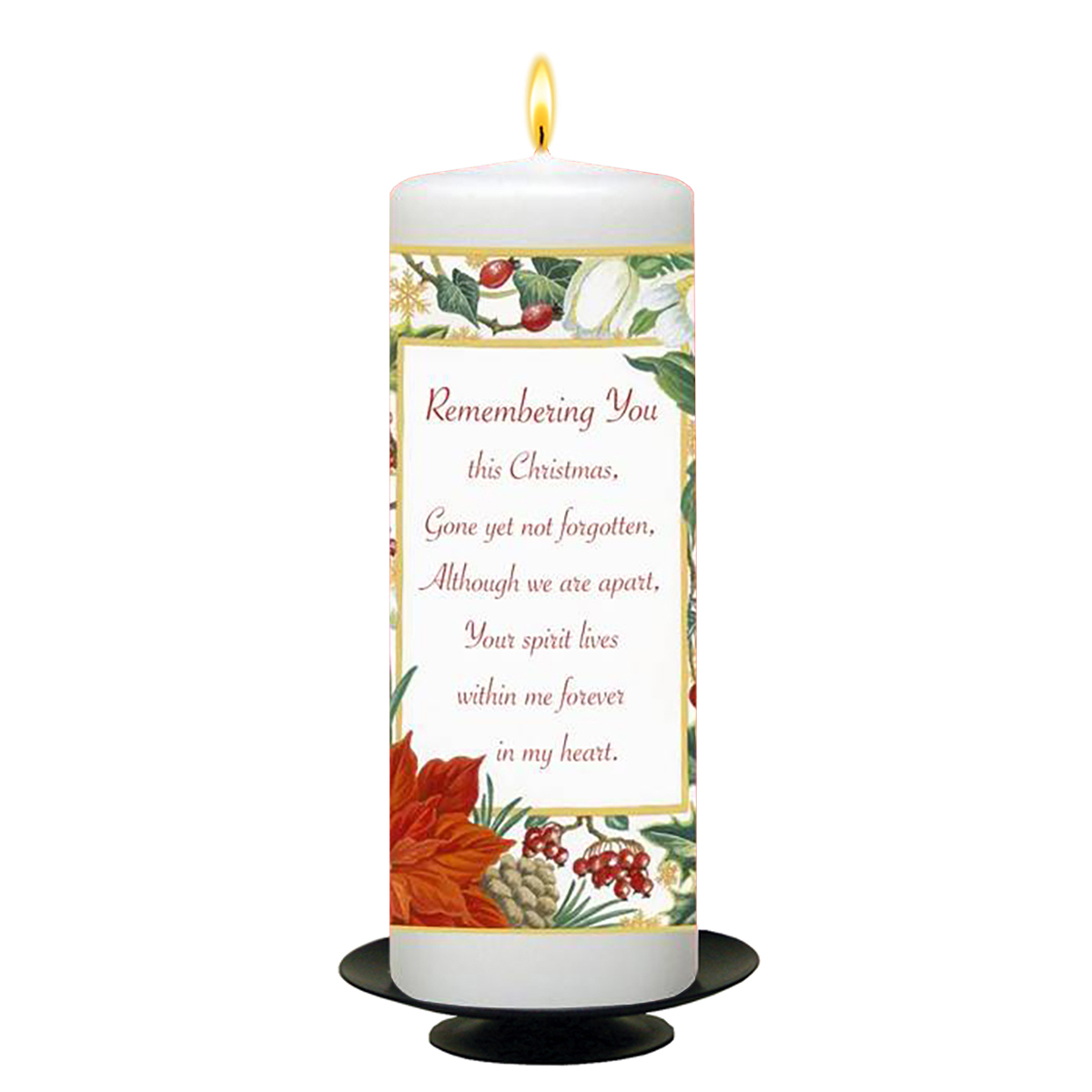 Personalised Christmas - Poinsetta Border