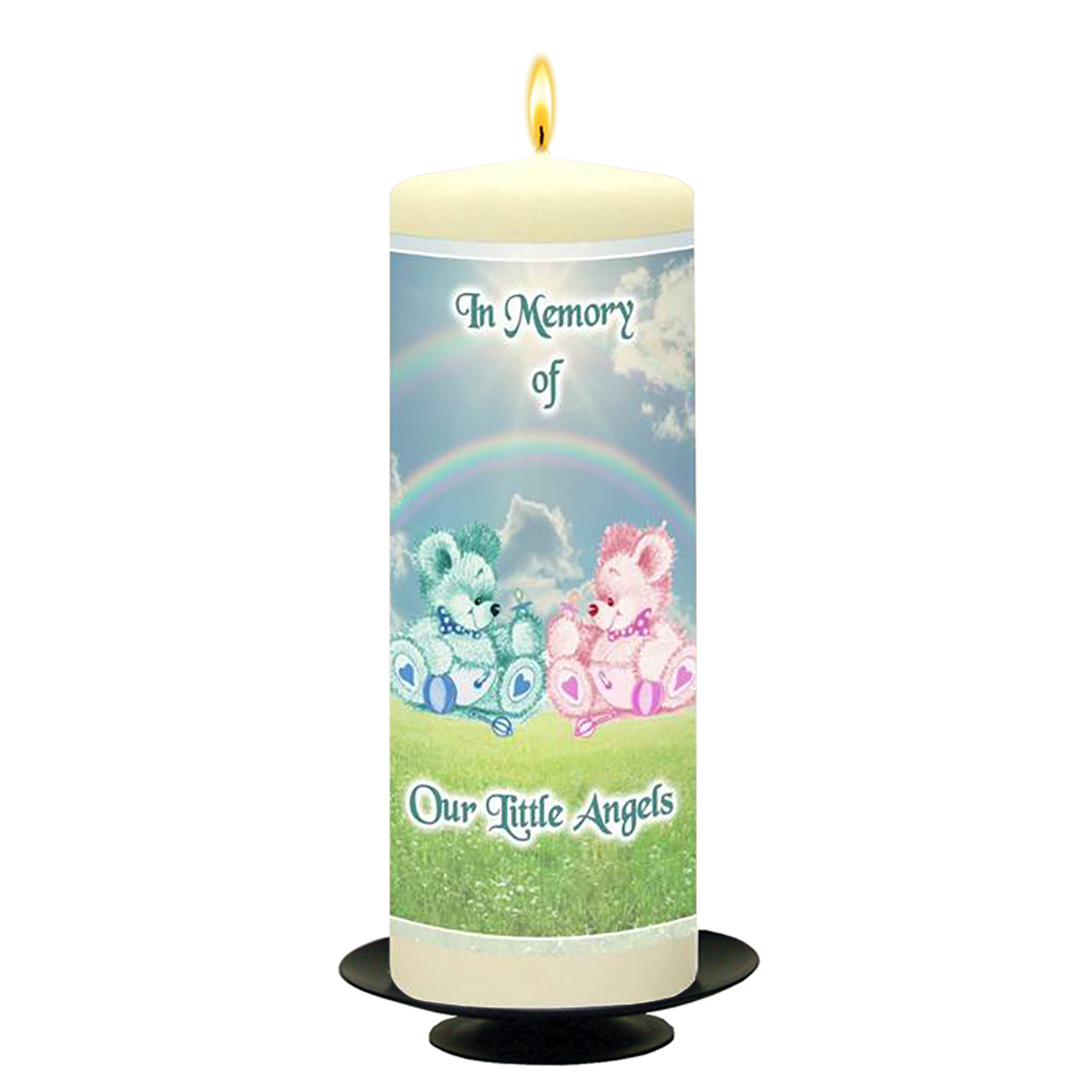 Personalised Remembrance Candle - Our Little Angels - Girl & Boy