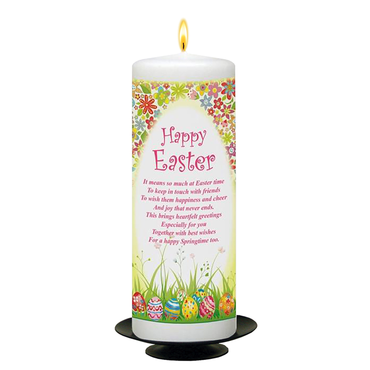 Personalatised Easter Gift Candle - Easter Egg & Butterflies