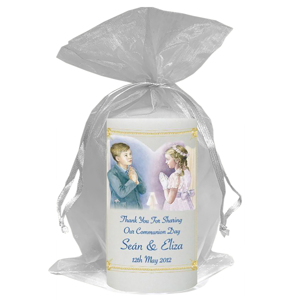 Personalised 1st Holy Communion Favour - Boy & Girl Praying