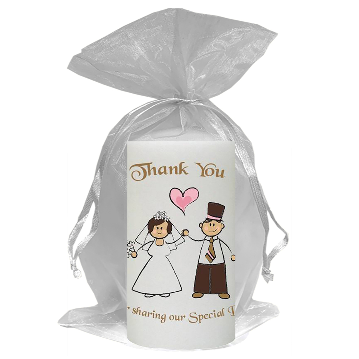 Personalised Thank you Wedding Favour - Happy Ever After Gold