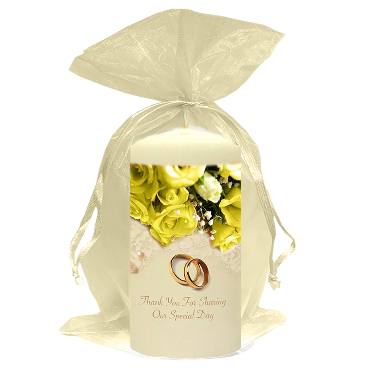 Personalised Thank you Wedding Favour - Pearls