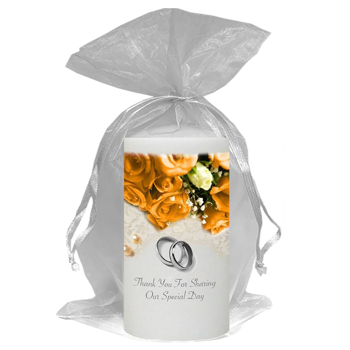 Personalised Thank you Wedding Favour - Pearls