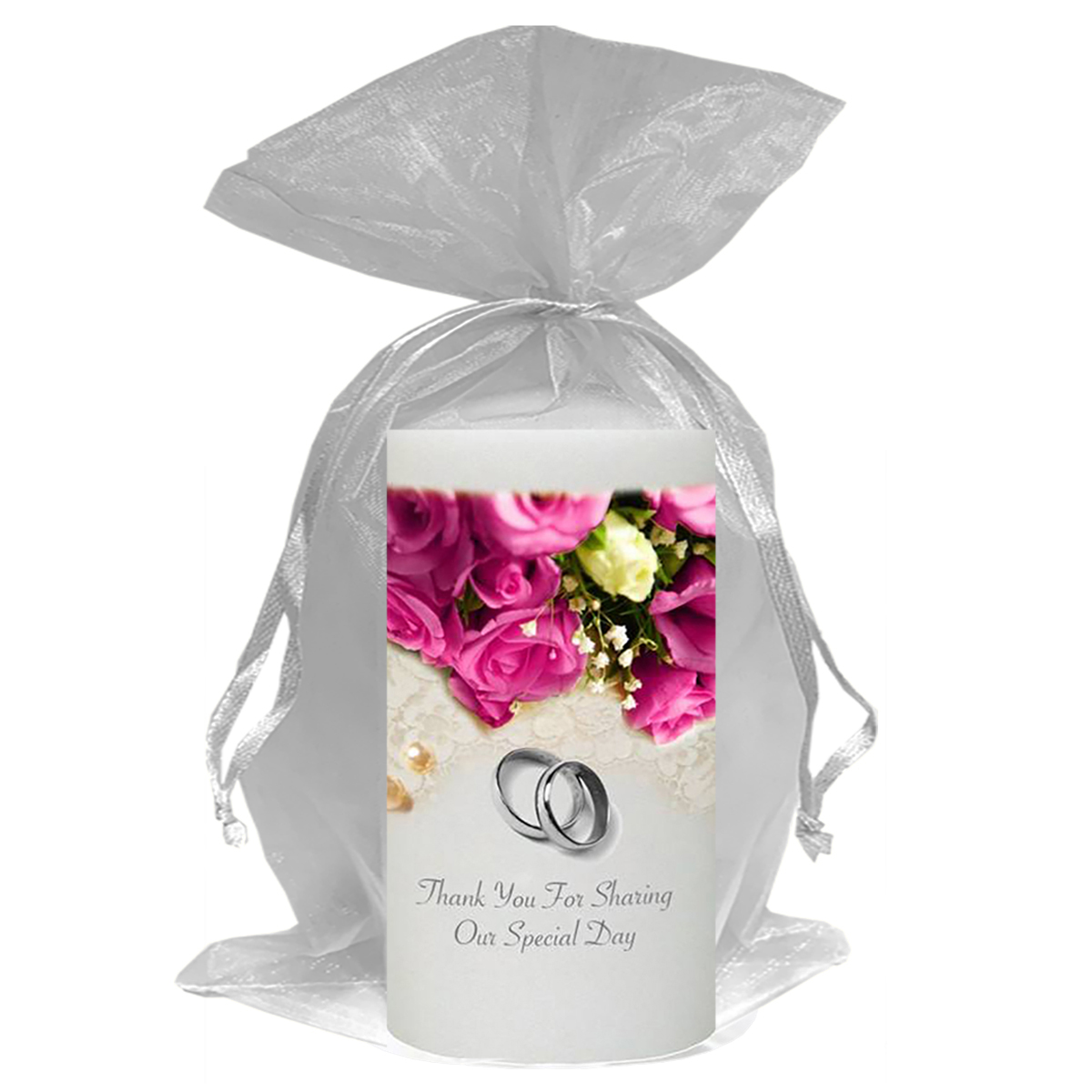 Personalised Thank you Wedding Favour - Pearls