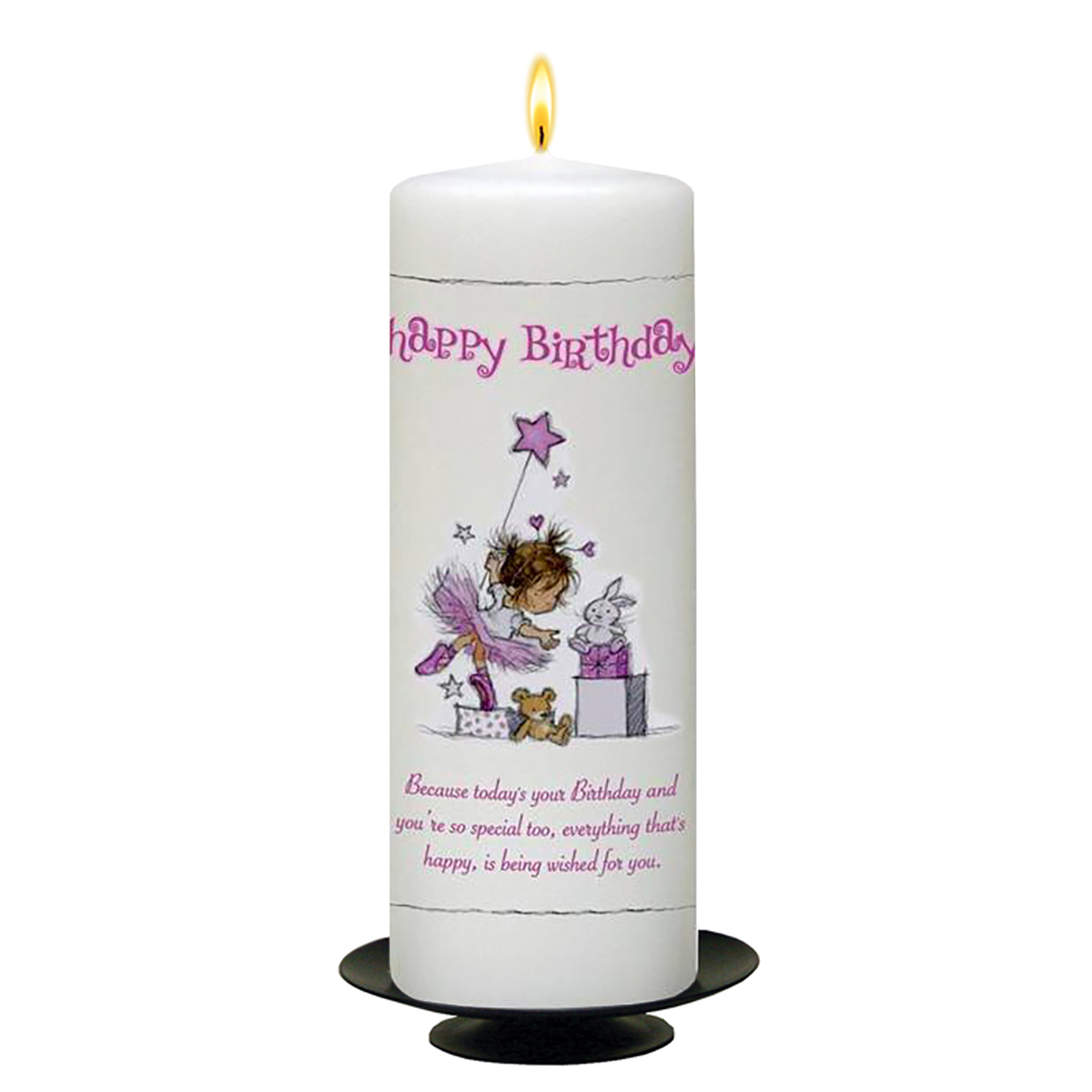 Personalised Birthday Candle - Ballerina Fairy