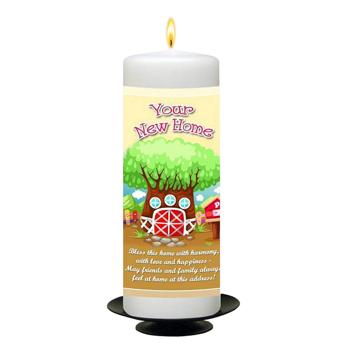 Personalised New Home Candle Gift - Tree House